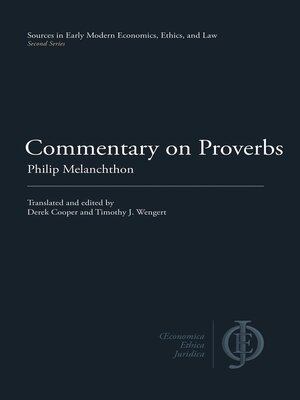 cover image of Commentary on Proverbs